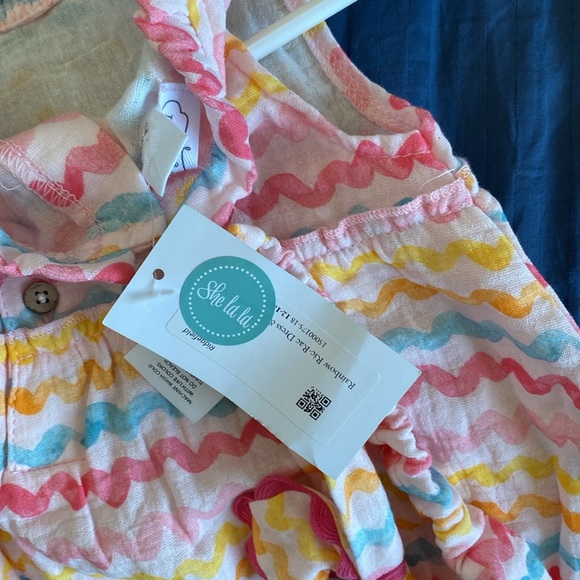 Mud pie Rainbow  Dress and Headband Set NWT - Picture 4 of 6